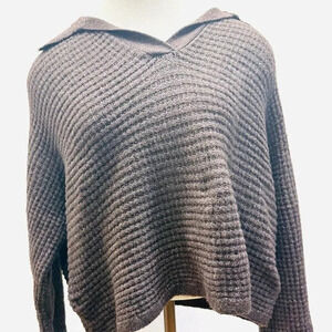 NWT SO GOODS FOR LIFE Juniors Long Sleeve V-Neck Pullover Brown Sweater Size XXL